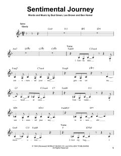Sentimental Journey von Bud Green (Download) 