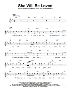 She Will Be Loved von Maroon 5 (Download) 