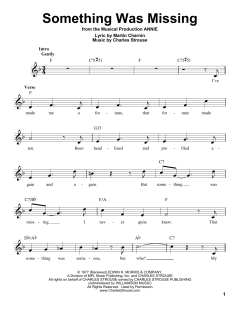 Something Was Missing von Martin Charnin (Download) 