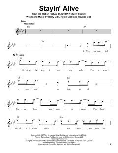 Stayin' Alive von Barry Gibb (Download) 