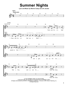 Summer Nights von Jim Jacobs (Download) 