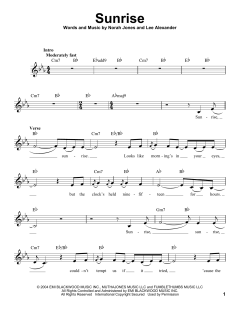 Sunrise von Norah Jones (Download) 