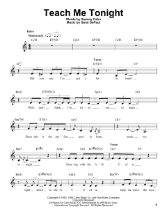 Teach Me Tonight von Gene DePaul (Download) 