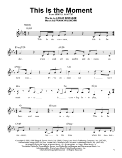This Is The Moment von Frank Wildhorn (Download) 