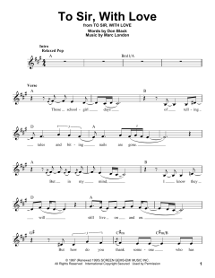 To Sir, With Love von Lulu (Download) 