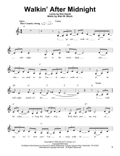Walkin' After Midnight von Patsy Cline (Download) 