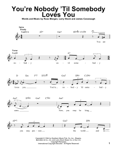You're Nobody 'til Somebody Loves You von Frank Sinatra (Download) 