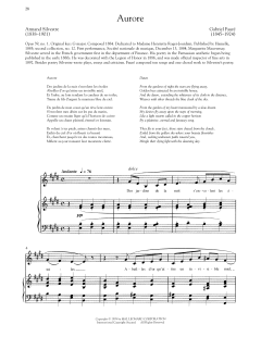Aurore von Gabriel Fauré (Download) 