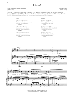 Ici-Bas von Gabriel Fauré (Download) 