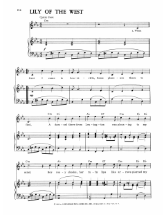 Lily Of The West von Traditional Irish (Download) 