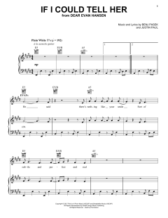 If I Could Tell Her von Benj Pasek (Download) 