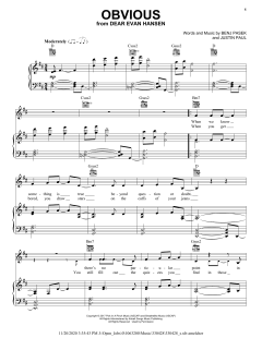 Obvious von Benj Pasek (Download) 