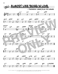 Almost Like Being In Love von Alan Jay Lerner (Download) 
