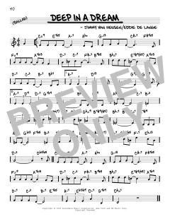 Deep In A Dream von Jimmy van Heusen (Download) 