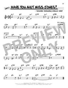 Have You Met Miss Jones? von Richard Rodgers (Download) 