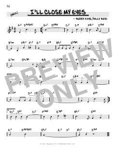 I'll Close My Eyes von Billy Reid (Download) 
