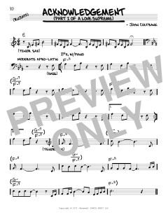 Acknowledgement von John Coltrane (Download) 