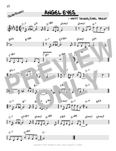 Angel Eyes [Reharmonized version] von Matt Dennis (Download) 
