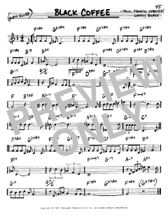 Black Coffee von Paul Francis Webster (Download) 