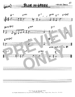 Blue In Green von Miles Davis (Download) 