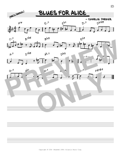 Blues For Alice [Reharmonized version] von John Coltrane (Download) 