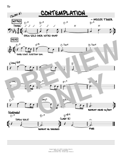 Contemplation [Reharmonized version] von McCoy Tyner (Download) 