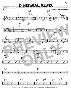 D Natural Blues von Wes Montgomery (Download) 