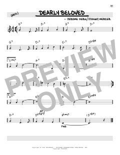 Dearly Beloved [Reharmonized version] von Jerome Kern (Download) 