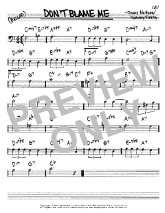 Don't Blame Me von Dorothy Fields (Download) 