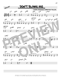 Don't Blame Me [Reharmonized version] von Jimmy McHugh (Download) 