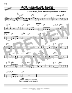 For Heaven's Sake [Reharmonized version] von Claude Thornhill (Download) 