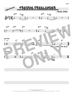 Freddie Freeloader [Reharmonized version] von Miles Davis (Download) 