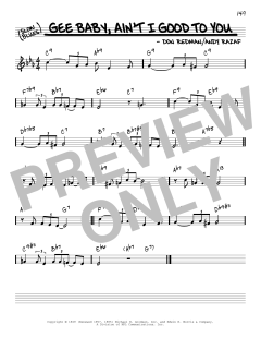 Gee Baby, Ain't I Good To You [Reharmonized version] von Andy Razaf (Download) 