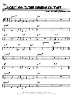 Get Me To The Church On Time von Alan Jay Lerner (Download) 