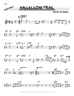 Hallelujah Trail von Oscar Peterson (Download) 