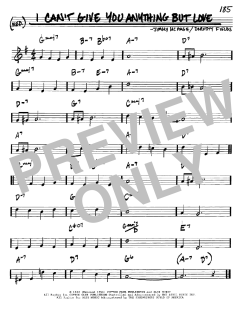 I Can't Give You Anything But Love von Dorothy Fields (Download) 