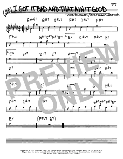 I Got It Bad And That Ain't Good von Duke Ellington (Download) 