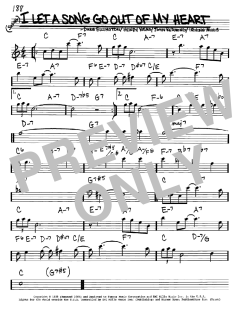 I Let A Song Go Out Of My Heart von Duke Ellington (Download) 
