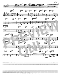 Isn't It Romantic? von Richard Rodgers (Download) 