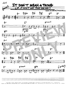 It Don't Mean A Thing von Duke Ellington (Download) 