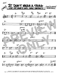 It Don't Mean A Thing von Duke Ellington (Download) 