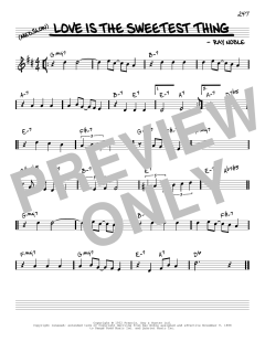 Love Is The Sweetest Thing [Reharmonized version] von Ray Noble (Download) 