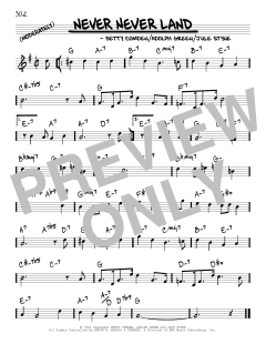 Never Never Land von Jule Styne (Download) 