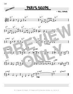 Peri's Scope [Reharmonized version] von Bill Evans (Download) 