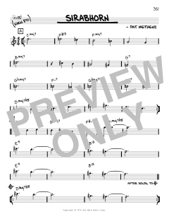 Sirabhorn [Reharmonized version] von Pat Metheny (Download) 