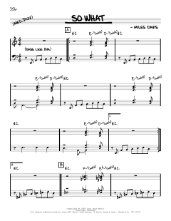 So What [Reharmonized version] von Miles Davis (Download) 