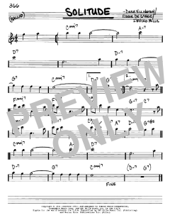 Solitude von Duke Ellington (Download) 