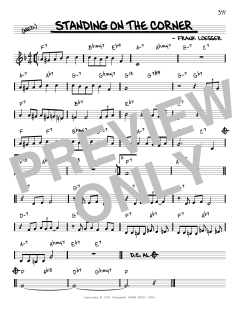 Standing On The Corner [Reharmonized version] von The Four Lads (Download) 