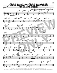 That Sunday That Summer von Nat King Cole (Download) 