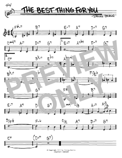 The Best Thing For You von Irving Berlin (Download) 